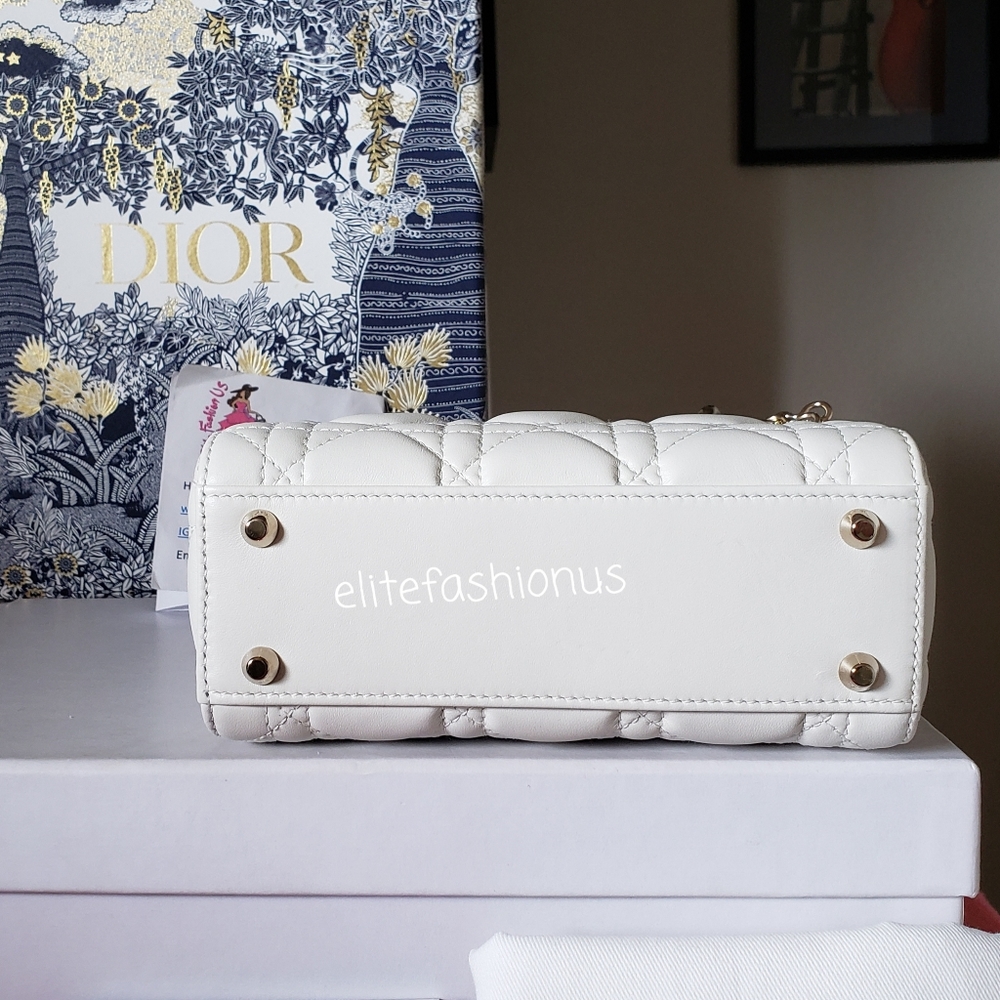 New Lady Dior mini milk gold hw - Picture 8 of 15